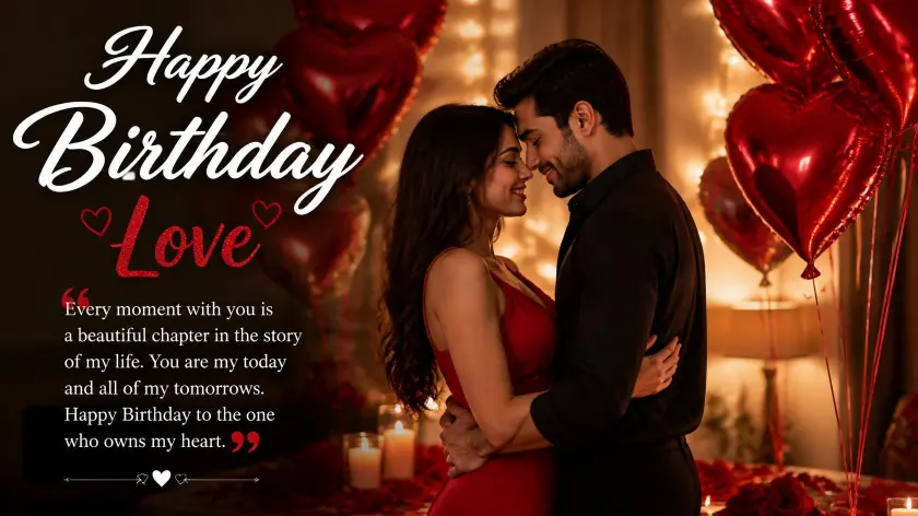 Birthday Wishes Love — Romantic