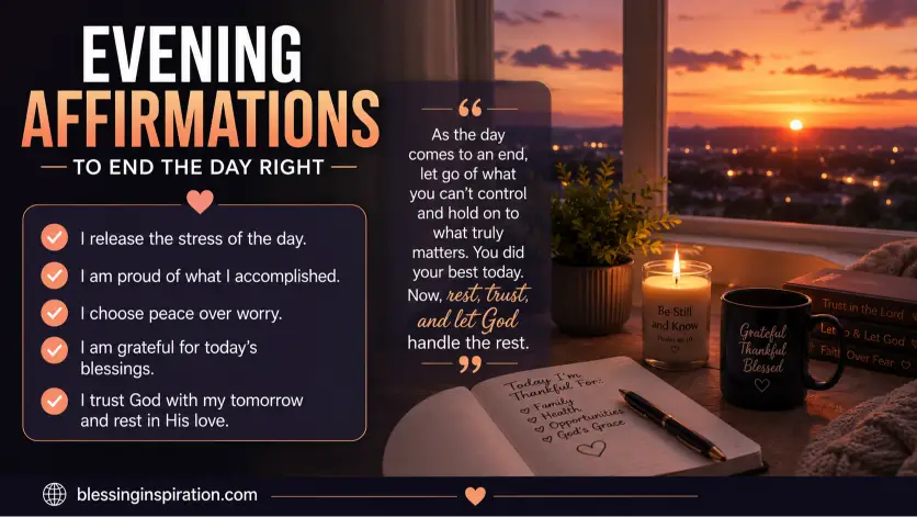 Evening Affirmations to End the Day Right