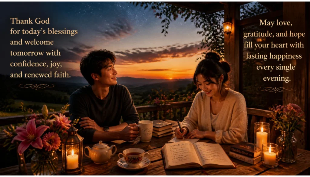 Evening Blessings with Gratitude and Hope