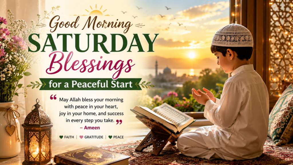 Good Morning Saturday Blessings