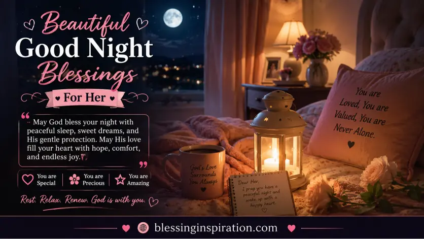 Good Night Blessings Images For Her