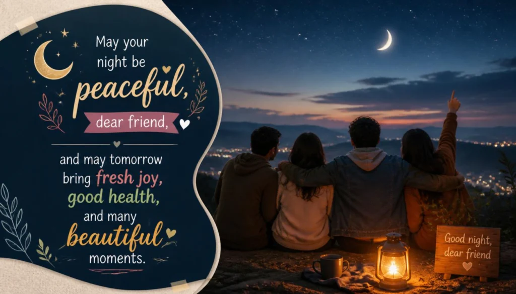 Good Night Blessings for Friends
