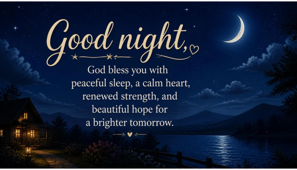 Good Night God Bless Messages