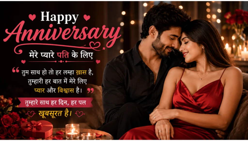 Happy Anniversary Wishes in Hindi for Husband