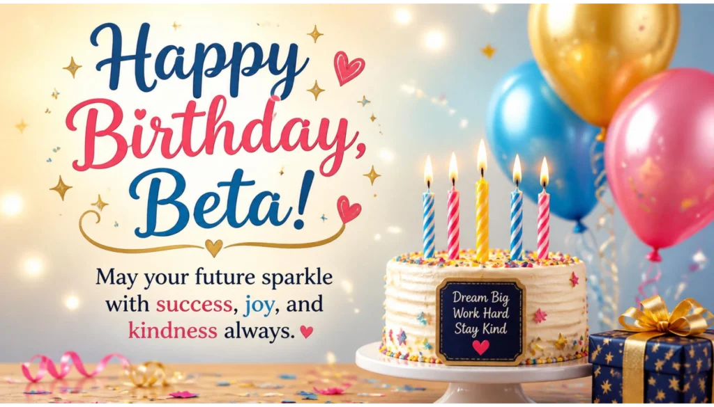 Happy Birthday Beta Wishes in English