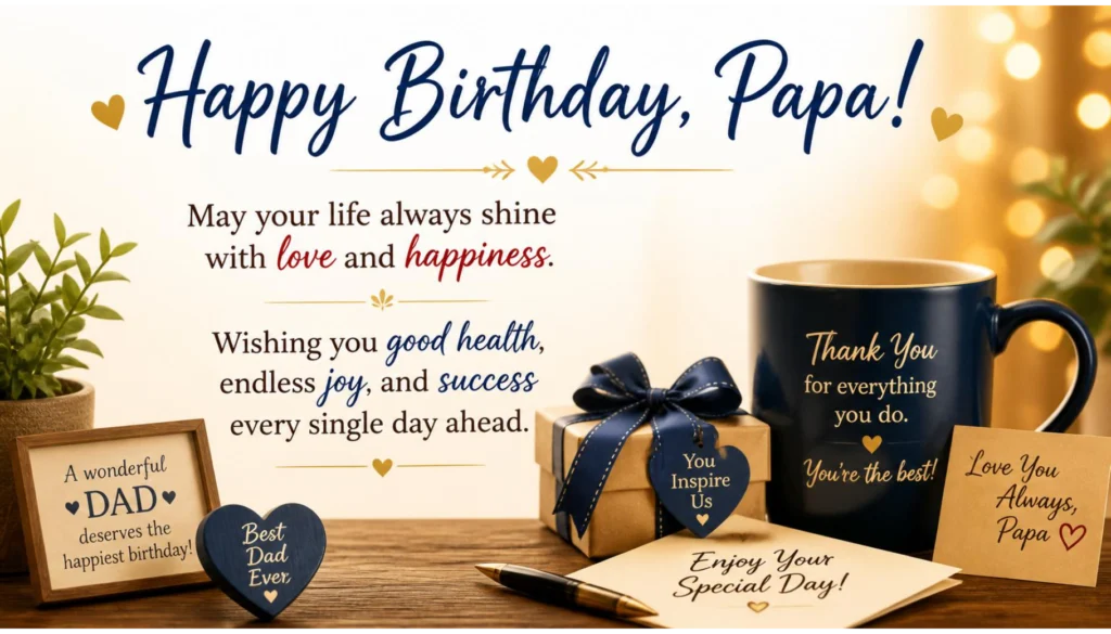 Happy Birthday Papa Wishes in English
