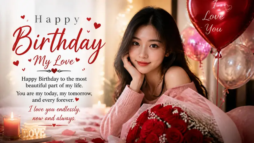 Happy Birthday Wishes for Love Girl