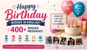 Happy Birthday Wishes in English