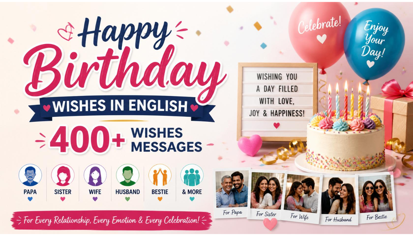 Happy Birthday Wishes in English