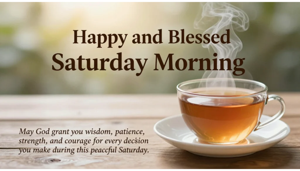 Happy and Blessed Saturday Morning