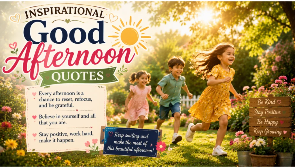 Inspirational Good Afternoon Quotes