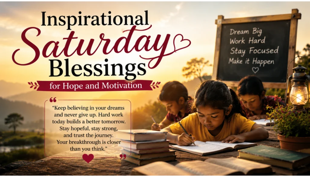 Inspirational Saturday Blessings for Hope and Motivation
