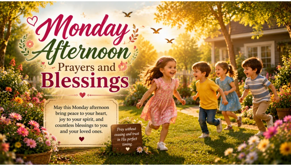 Monday Afternoon Prayers