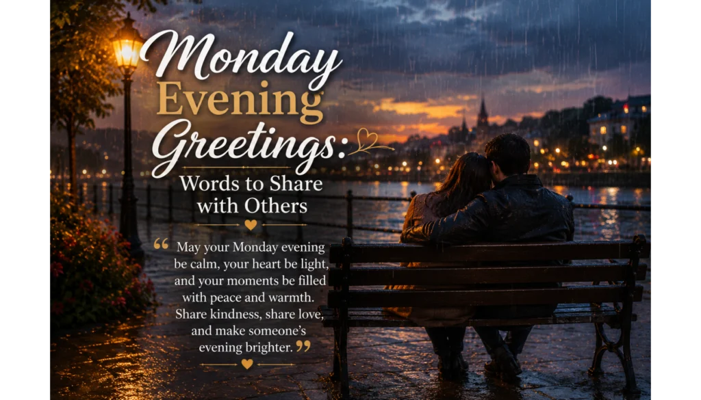 Monday Evening Greetings