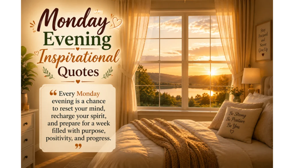Monday Evening Inspirational Quotes