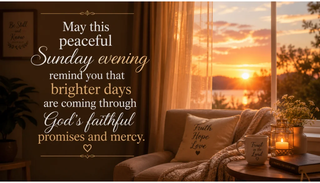 Peaceful Sunday Evening Blessings