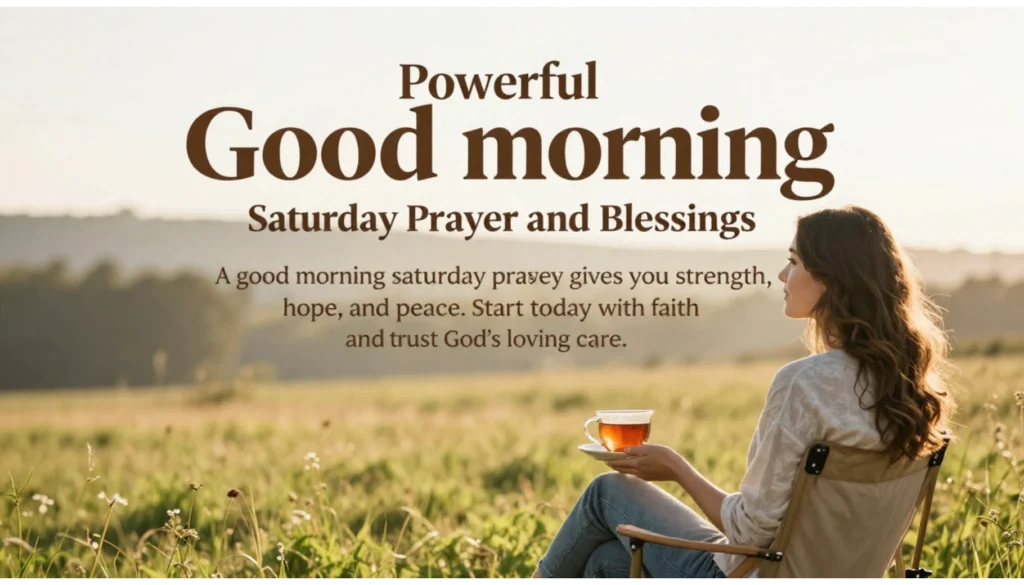 Powerful Good Morning Saturday Prayer and Blessings