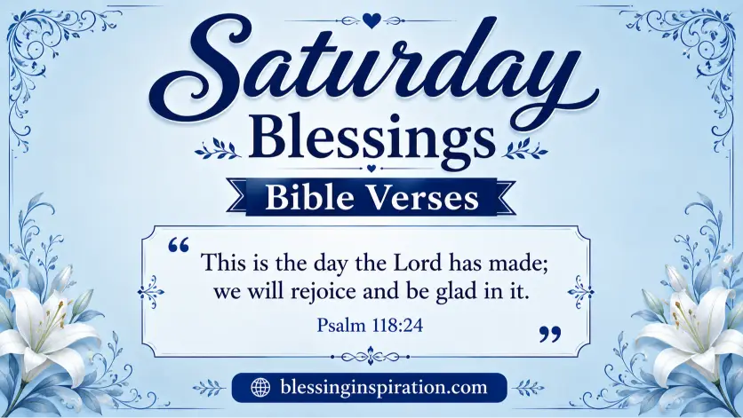 Saturday Blessings Bible Verses