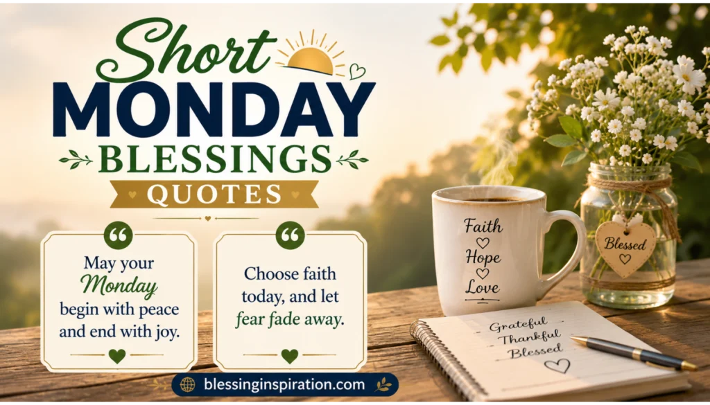 Short Monday Blessings Quotes