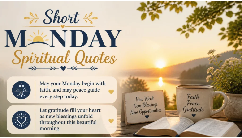 Short Monday Spiritual Quotes