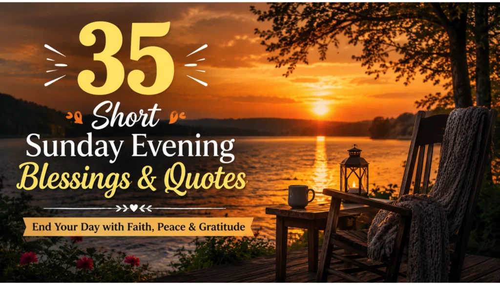 Short Sunday Evening Blessings & Quotes