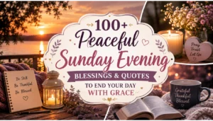 Sunday Evening Blessings