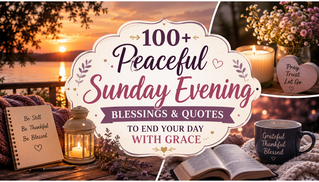 Sunday Evening Blessings