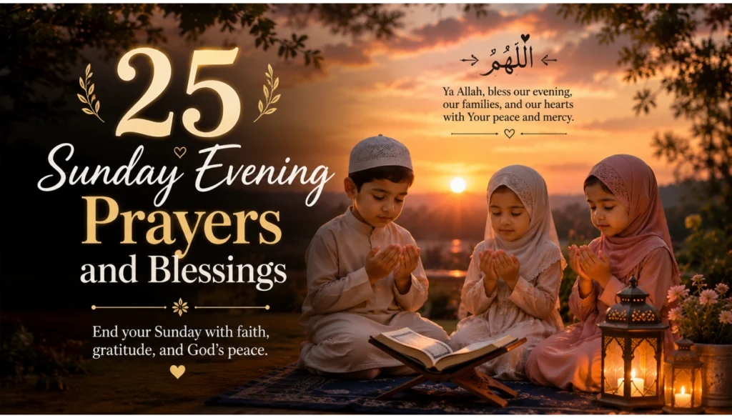 Sunday evening prayers and blessings