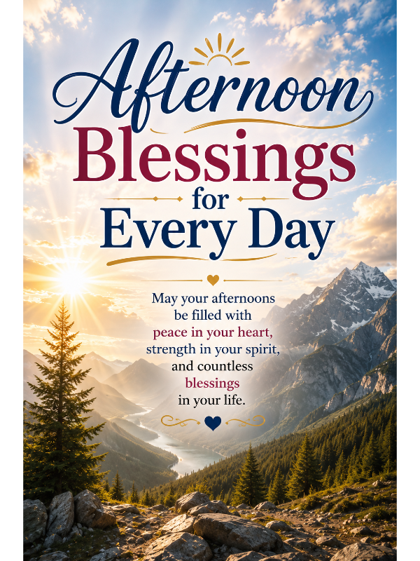 Afternoon Blessings for Every Day
