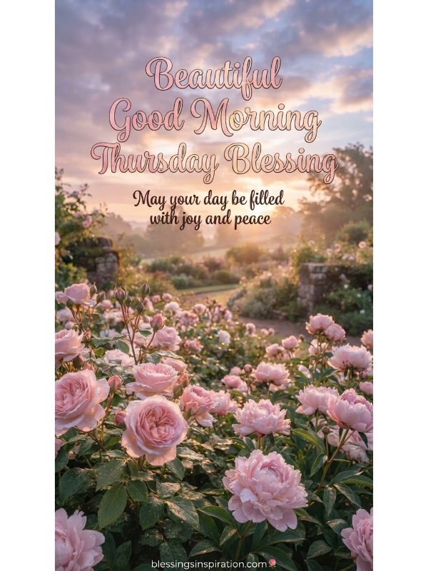 Beautiful Good Morning Thursday Blessing
