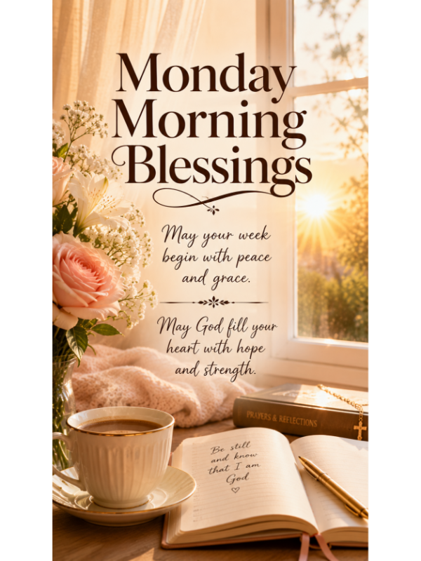 Good Monday Morning, Blessings for a Peaceful Start