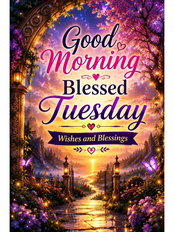 Good Morning Blessed Tuesday Wishes and Blessings
