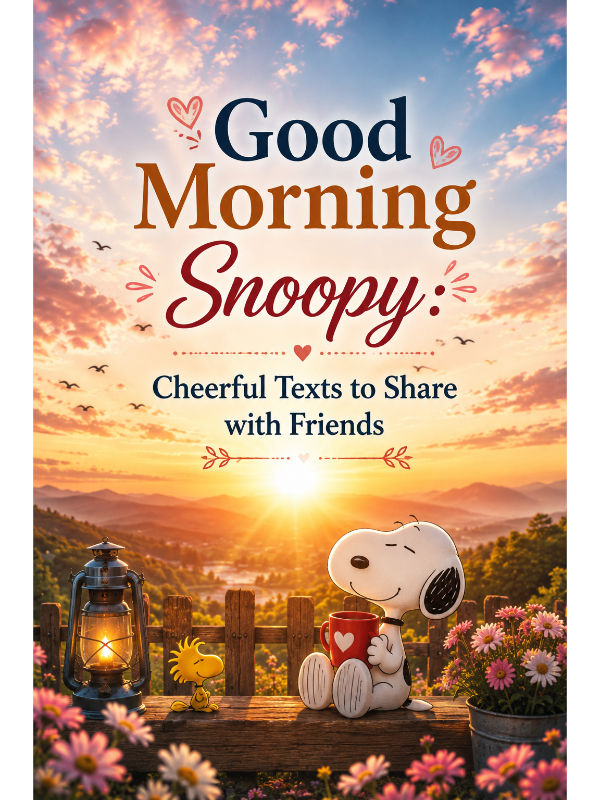 Good Morning Snoopy Cheerful Texts to Share with Friends
