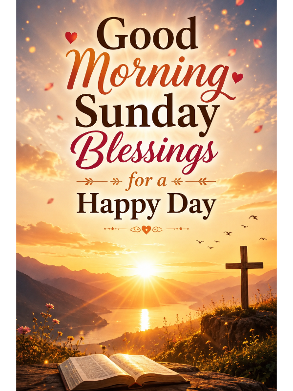 Good Morning Sunday Blessings for a Happy Day

