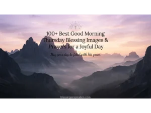 Good Morning Thursday Blessing