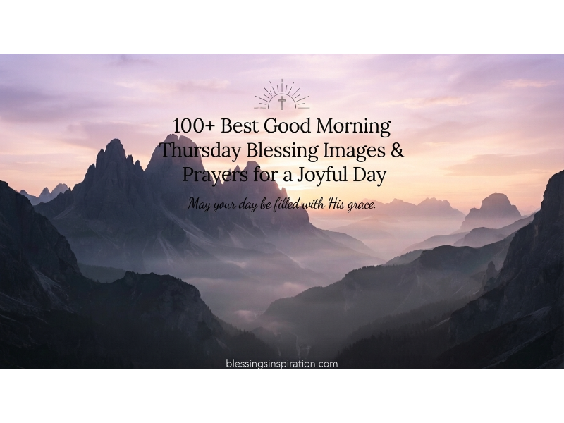 Good Morning Thursday Blessing