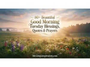 Good Morning Tuesday Blessings