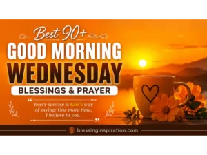 Good Morning Wednesday Blessings