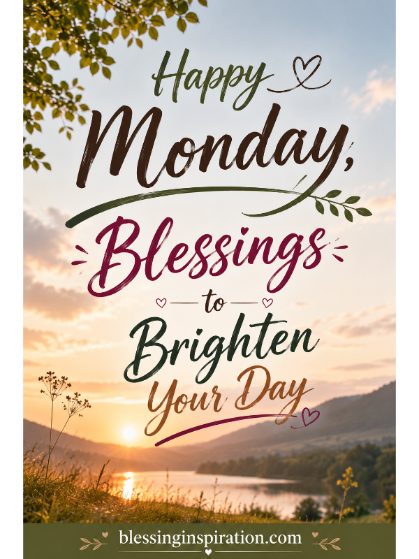 Happy Monday, Blessings to Brighten Your Day