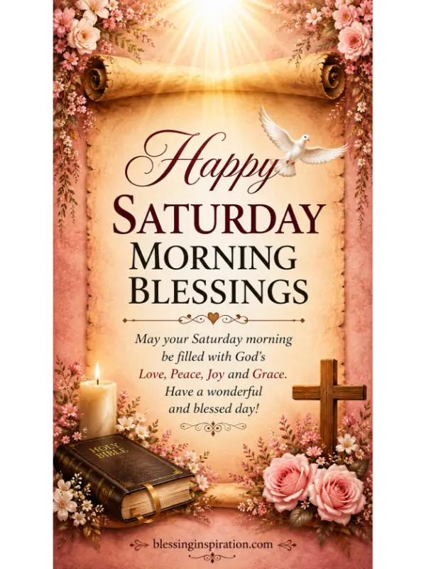 Happy Saturday Morning Blessings