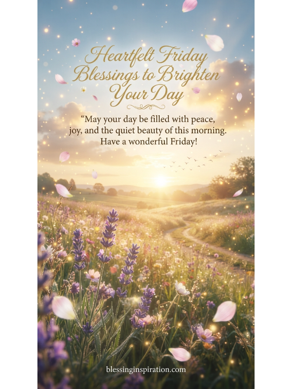 Heartfelt Friday Blessings to Brighten Your Day