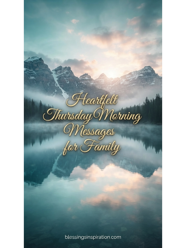 Heartfelt Thursday Morning Messages for Family