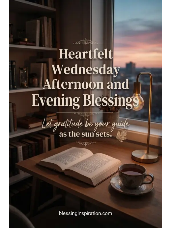 Heartfelt Wednesday Afternoon and Evening Blessings