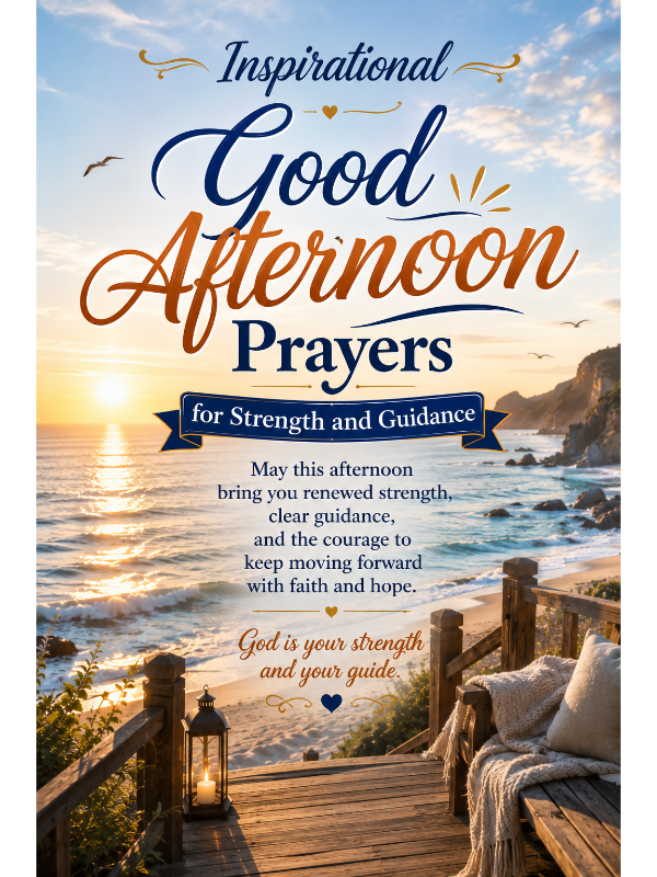 Inspirational Good Afternoon Prayers for Strength and Guidance
