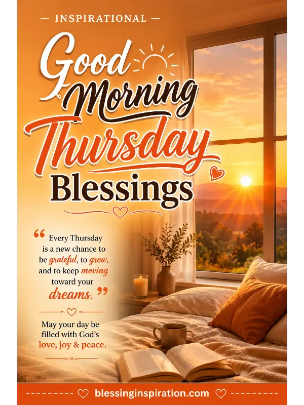 Inspirational Good Morning Thursday Blessings