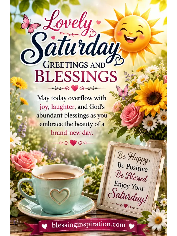 Lovely Saturday Greetings and Blessings