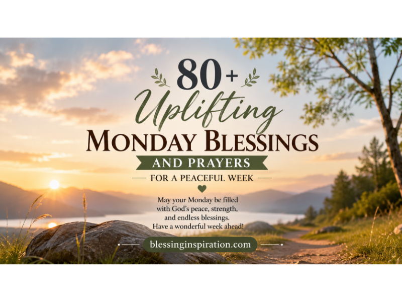 Monday Blessings and Prayers