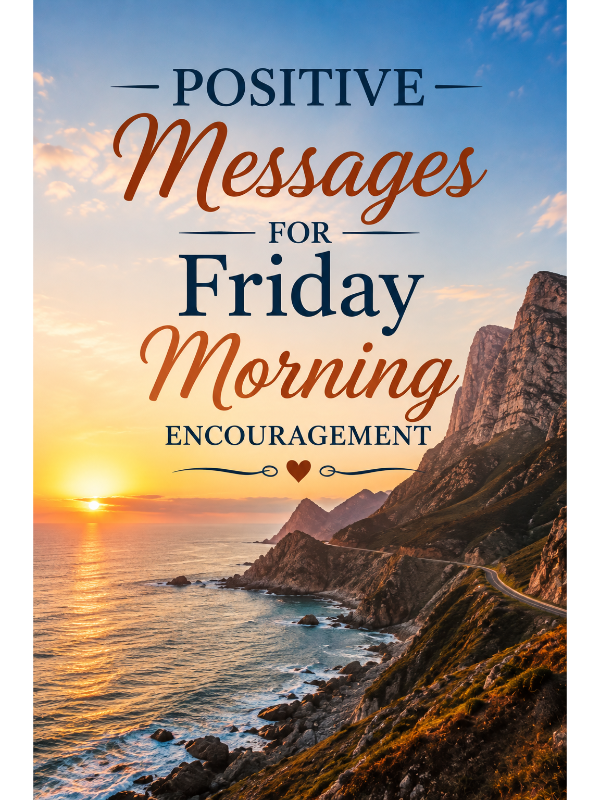 Positive Messages Friday Morning Encouragement