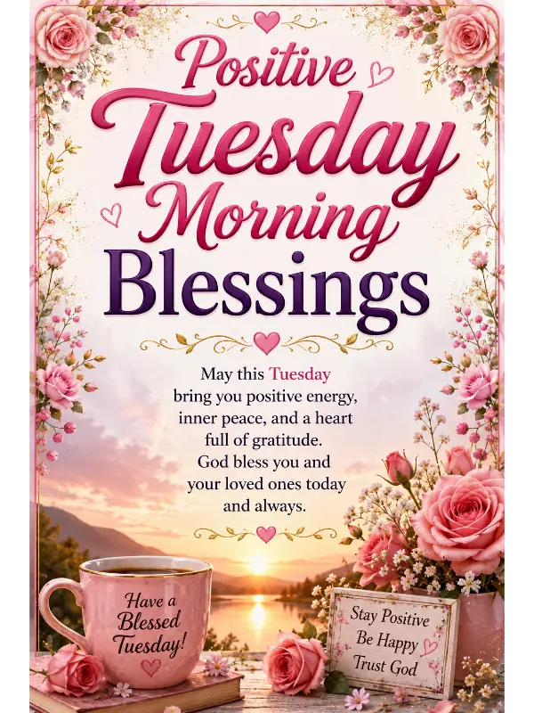 Positive Tuesday Morning Blessings
