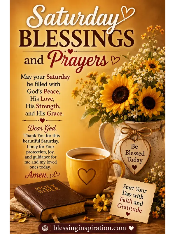 Saturday Blessings and Prayers